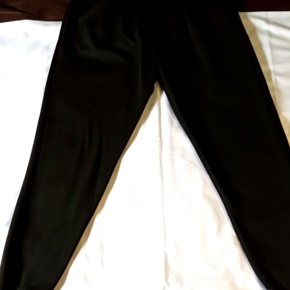 Mens Black Drawstring Sweat Pants Super Warm Comfortable 95 Polyester 5 Elastine